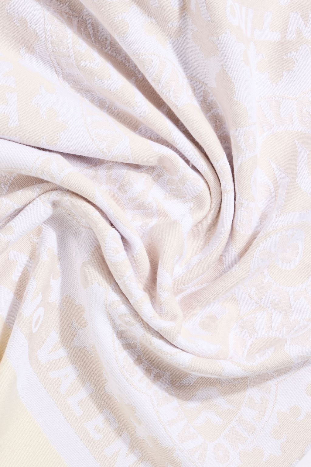 VALENTINO GARAVANI Fringed cotton-jacquard scarf