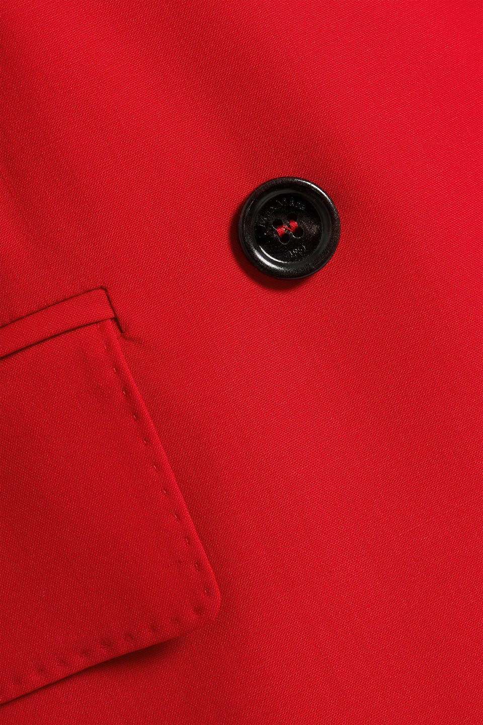 Max Mara Nebbie Double-breasted Wool-crepe Blazer In Red