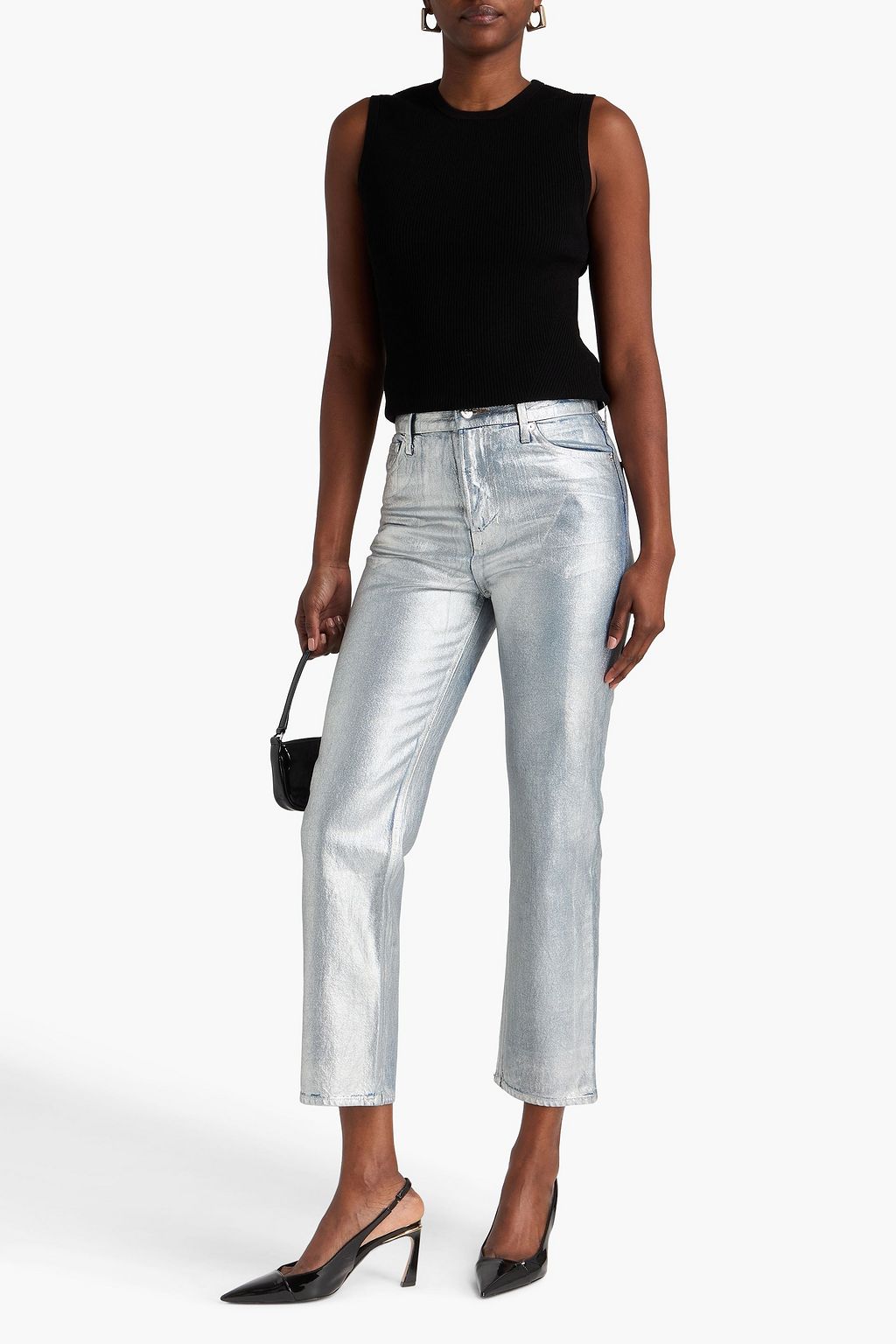 VERONICA BEARD Sid ribbed-knit top