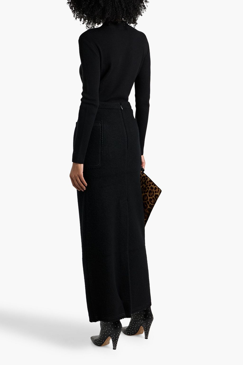 MAX MARA Galosce wool and cashmere-blend felt maxi skirt