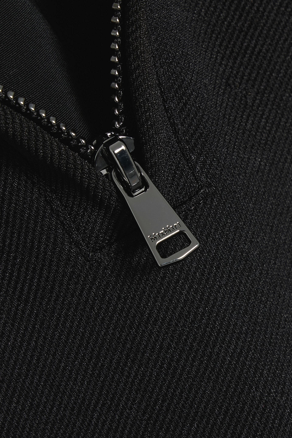 Max Mara Lord Gabardine Mini Dress In Black