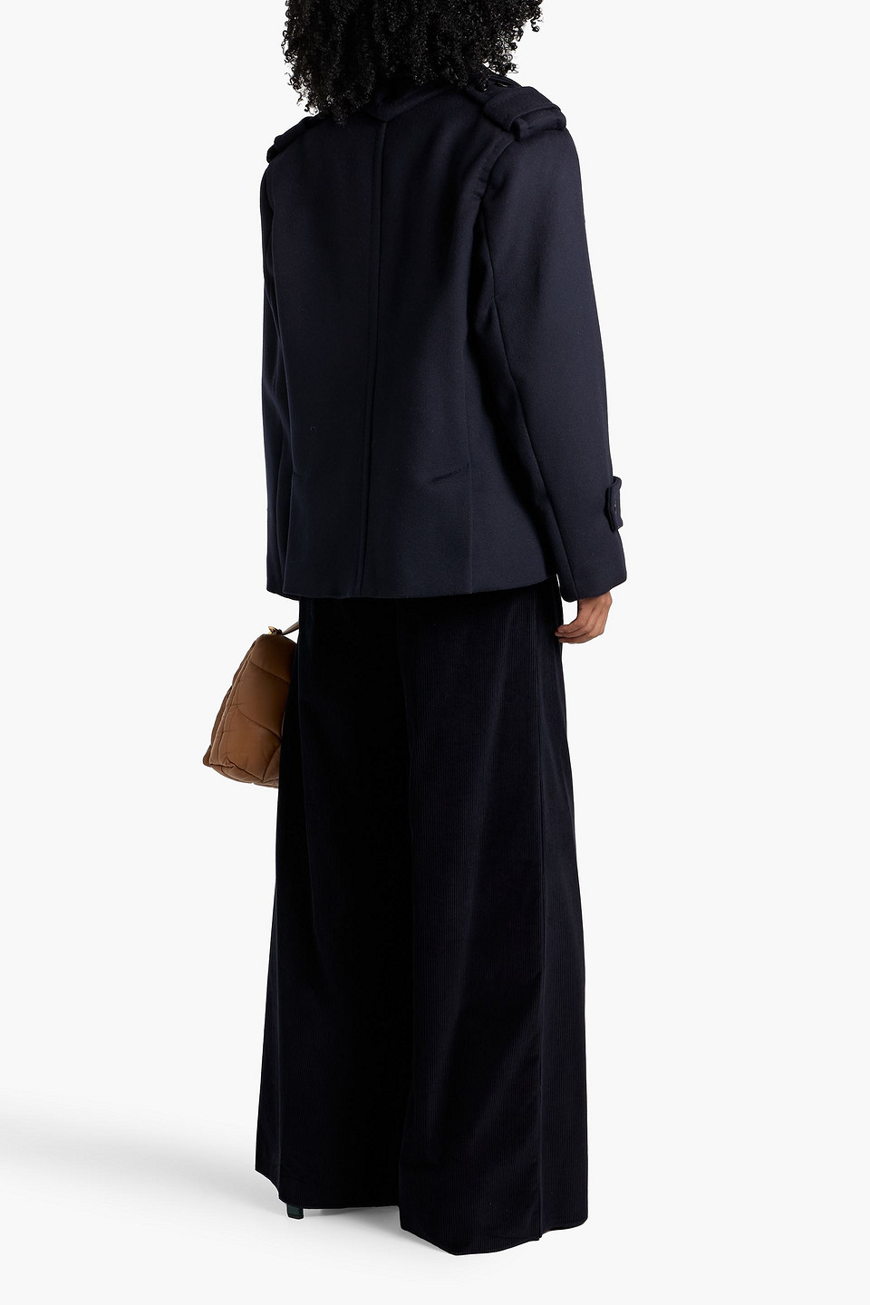 Max Mara Laveno Double-breasted Wool And Cashmere-blend Felt Coat In Blue