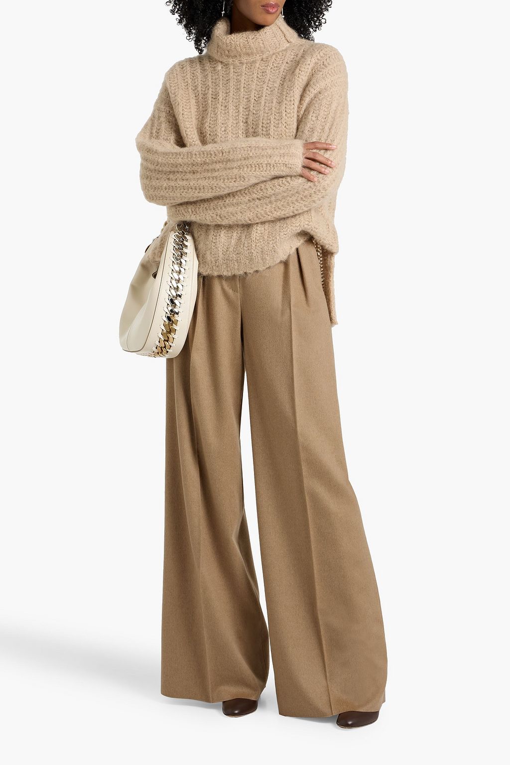 MAX MARA Fagus camel hair wide-leg pants