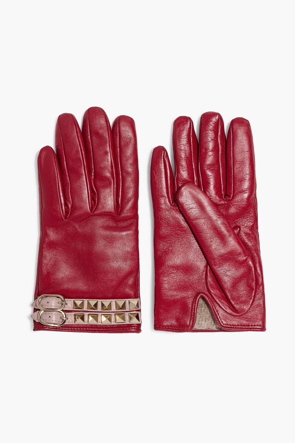 VALENTINO GARAVANI Rockstud leather gloves | THE OUTNET
