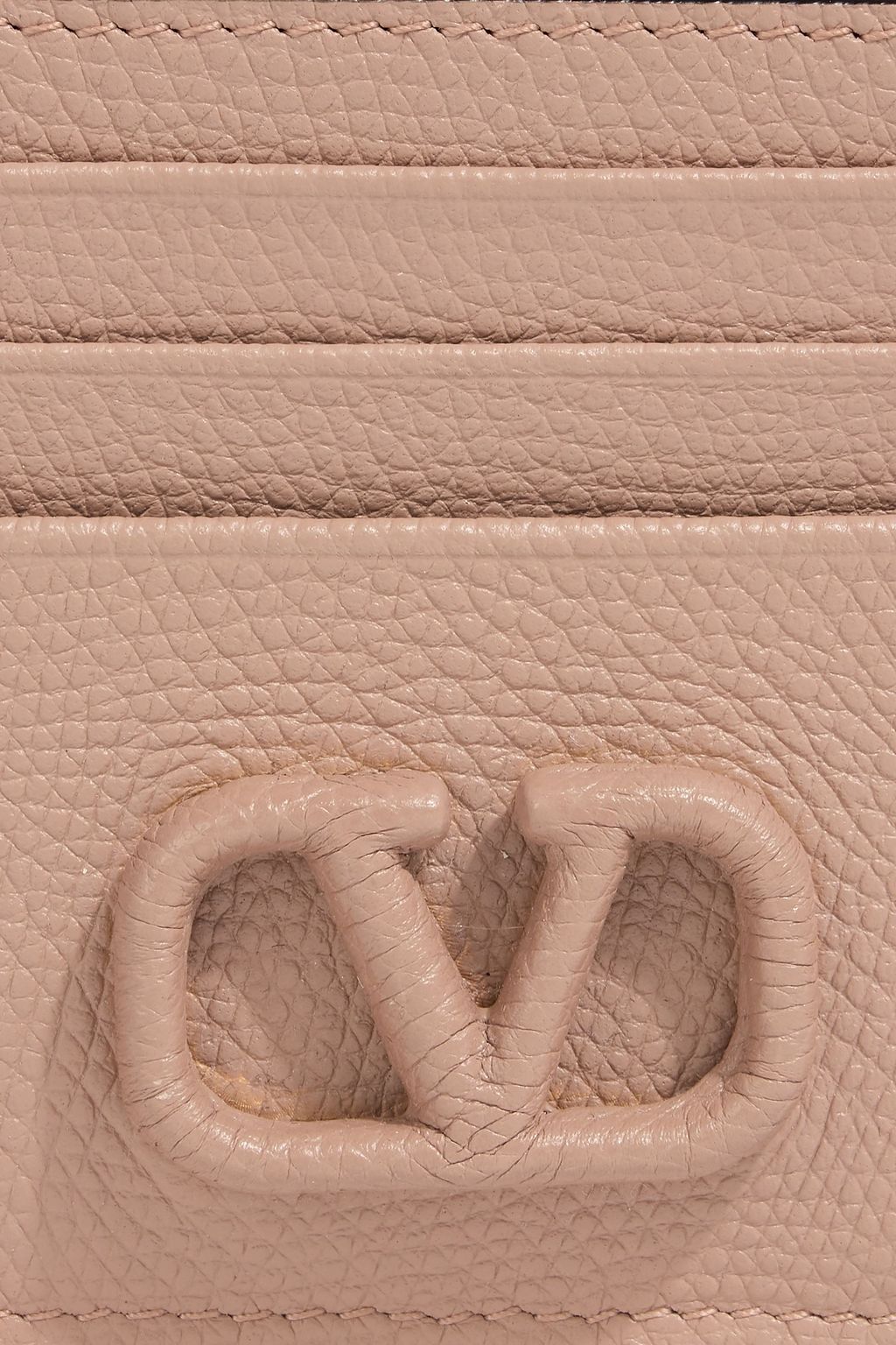 VALENTINO GARAVANI VLOGO pebbled-leather cardholder