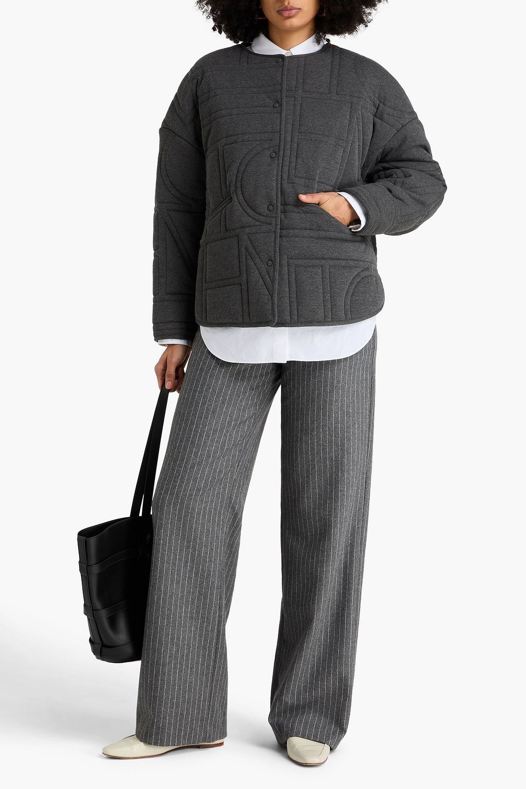 TOTEME Bomberjacke aus einer gesteppten Bambus-Baumwollmischung