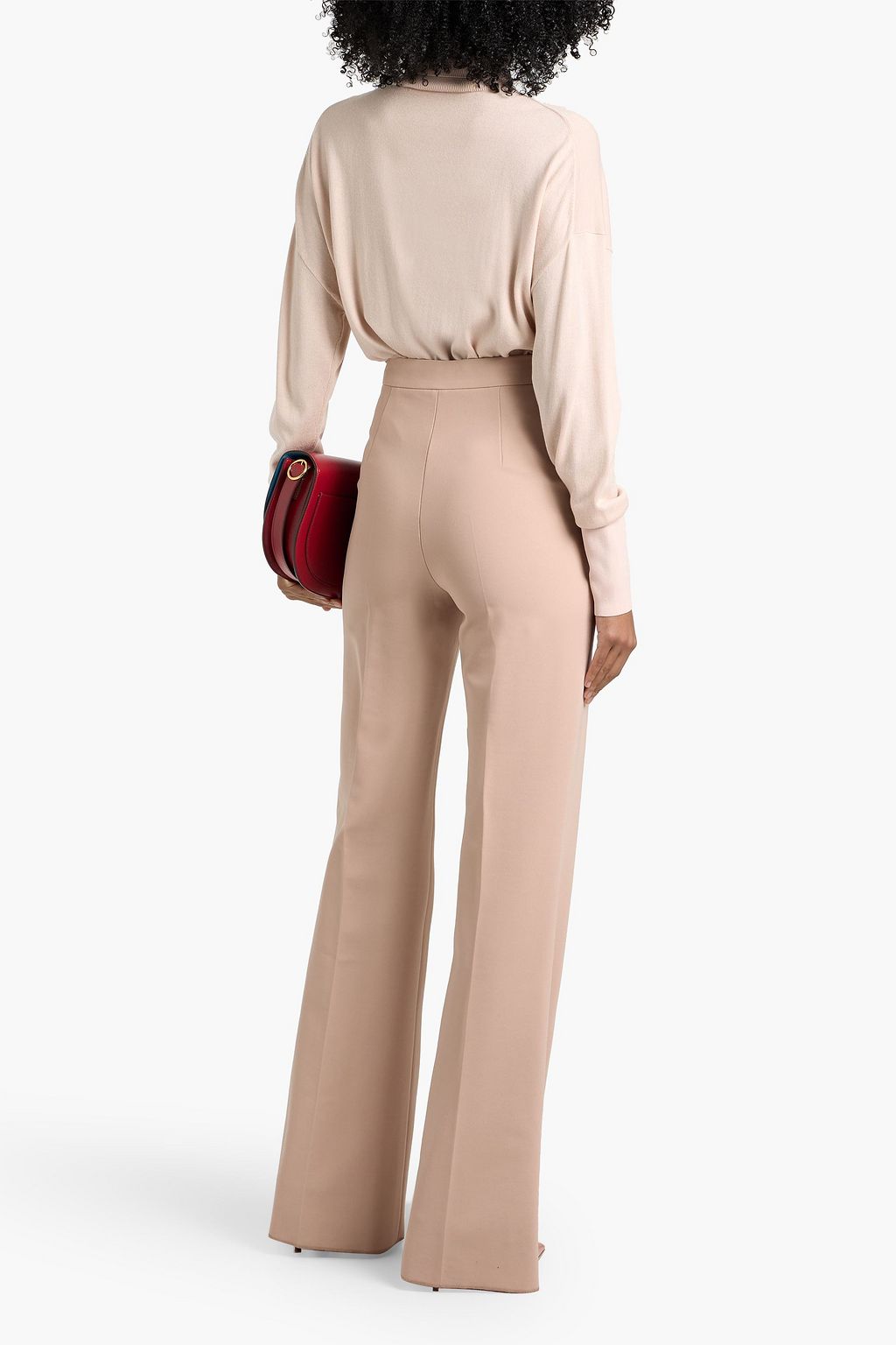 MAX MARA Norcia stretch-cady flared pants