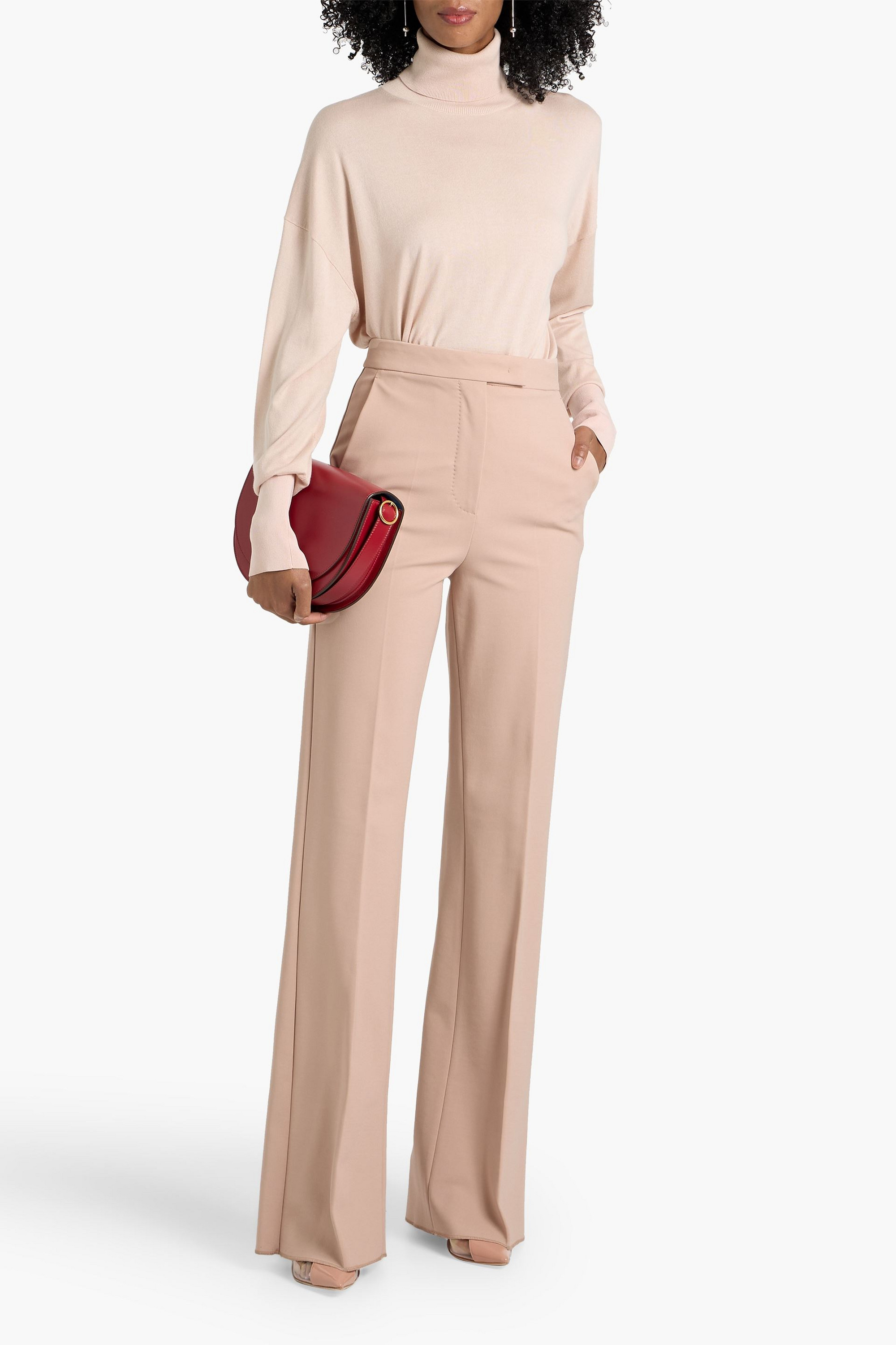 Max Mara Norcia stretch-cady flared pants