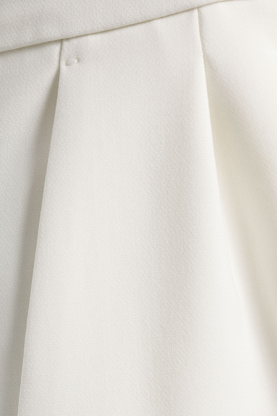 Max Mara Verbano Wool-blend Crepe Straight-leg Pants In White