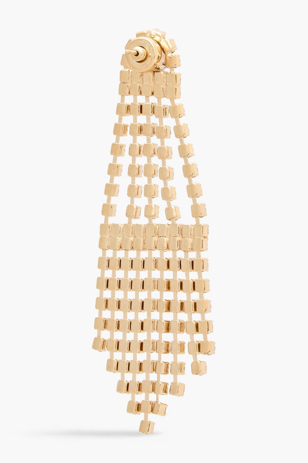 OSCAR DE LA RENTA Gold-tone crystal earrings