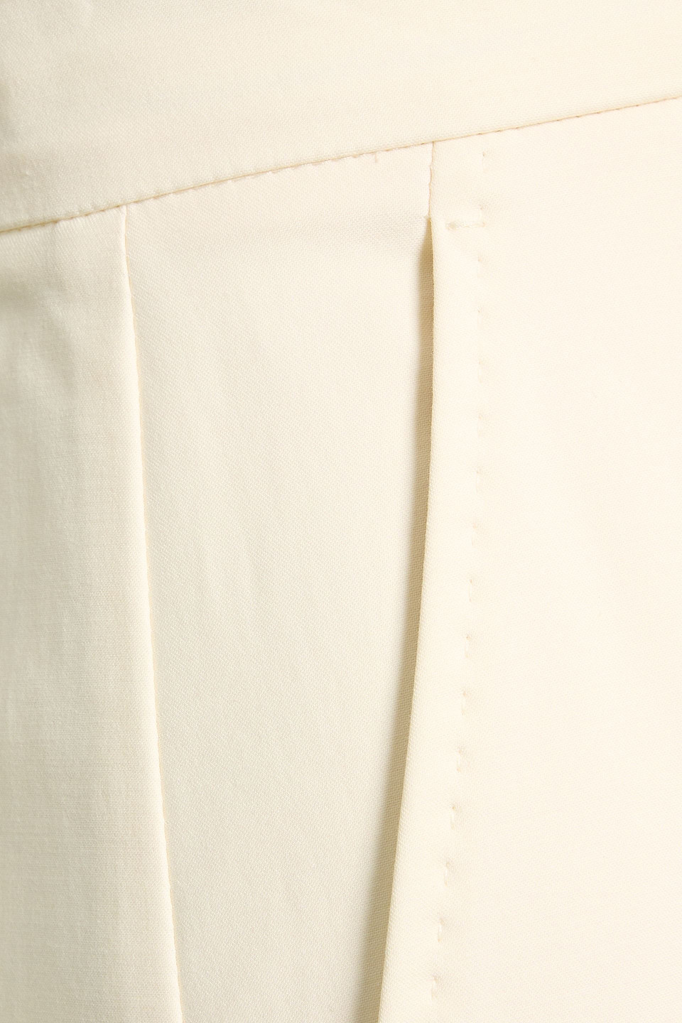 Max Mara Avoriaz Cotton-blend Wide-leg Pants In White