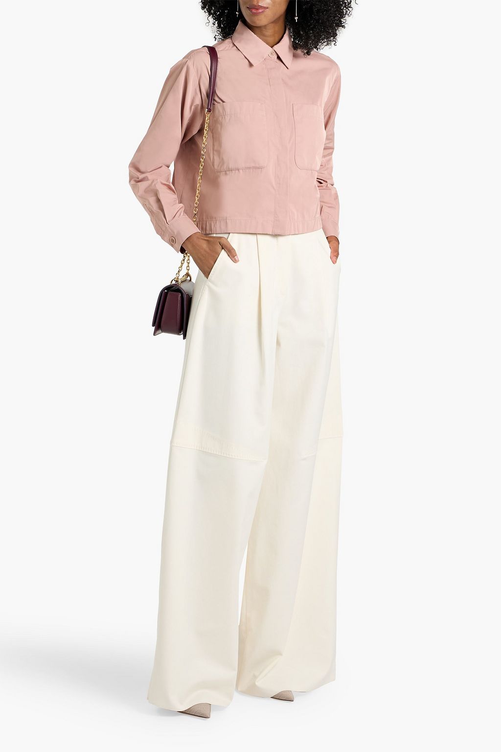 MAX MARA Avoriaz cotton-blend wide-leg pants