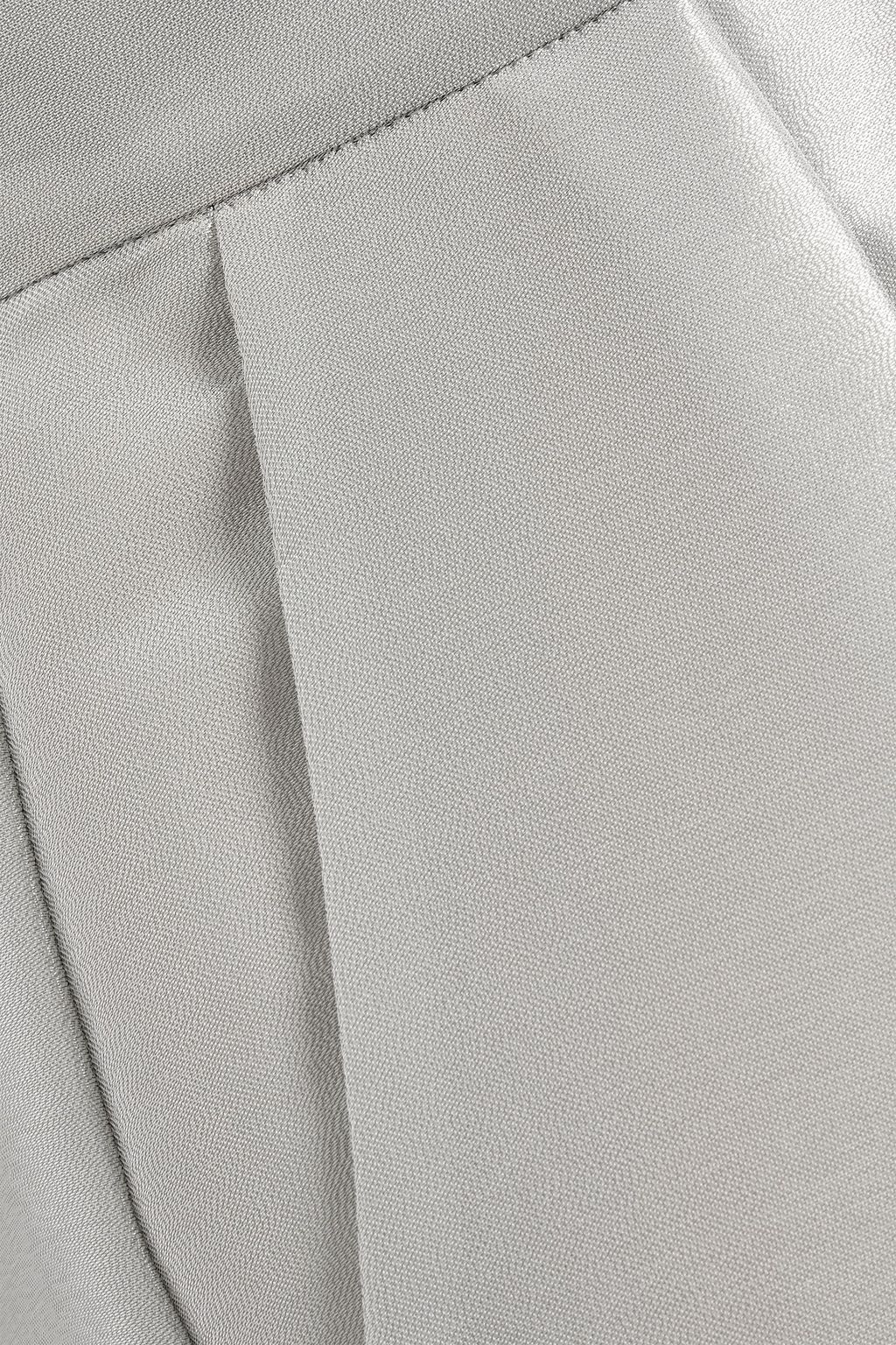 MAX MARA Tebano silk-blend lamé wide-leg pants