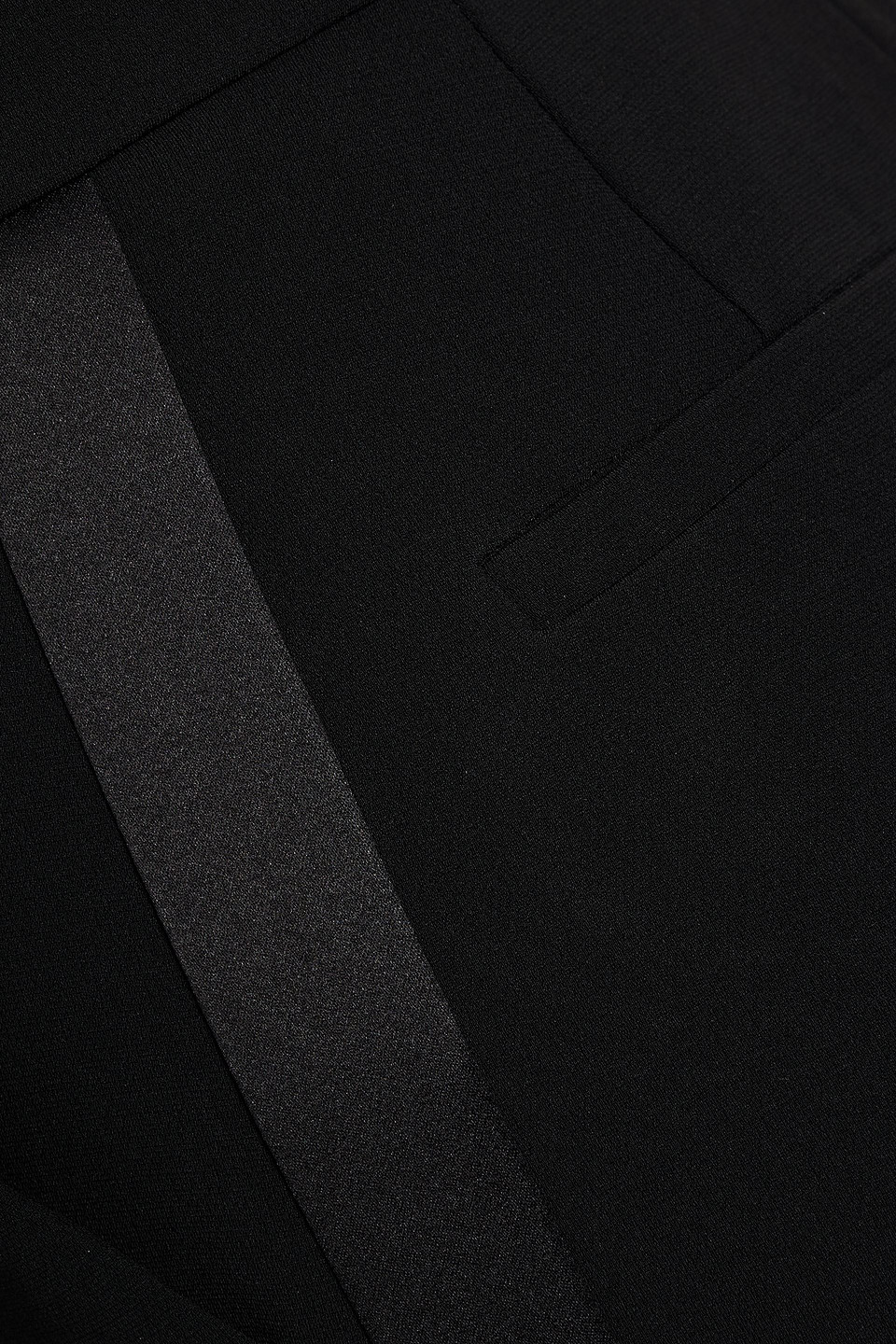 Max Mara Leccio Crepe Wide-leg Pants In Black