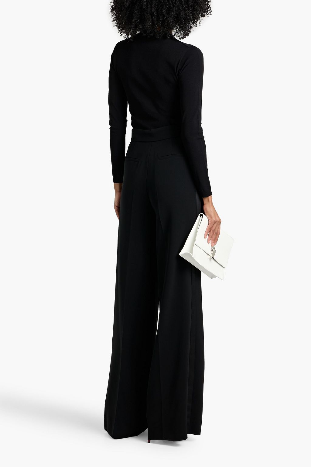 MAX MARA Leccio crepe wide-leg pants