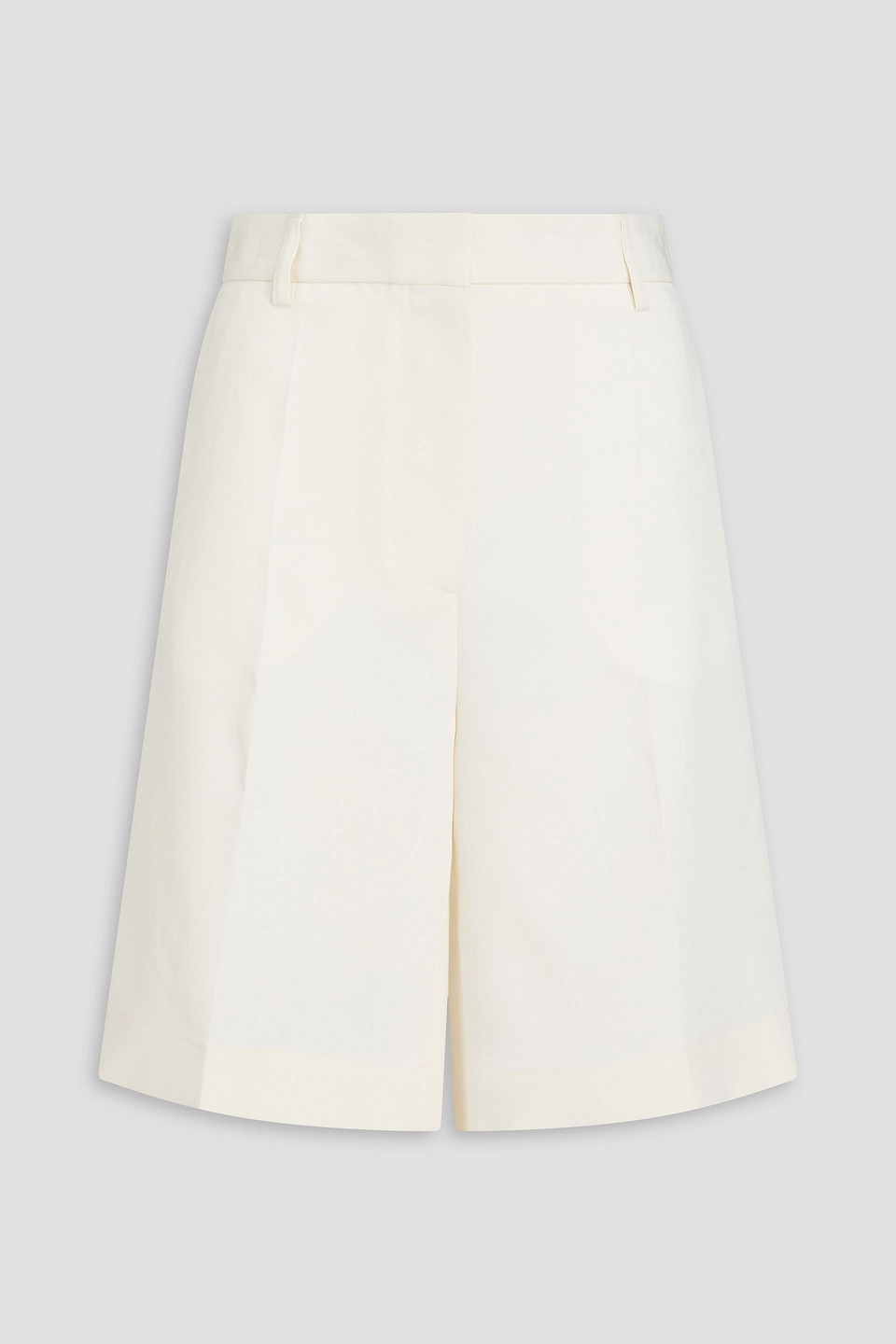 toteme - crepe shorts - white - eu 40
