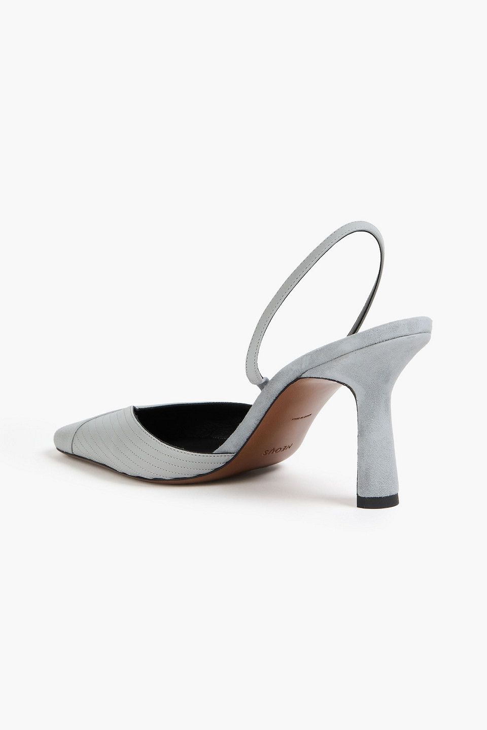  Neous - Slingback-pumps „dilmun“ Aus Leder Mit Velourslederbesatz - Grau - Eu 36 