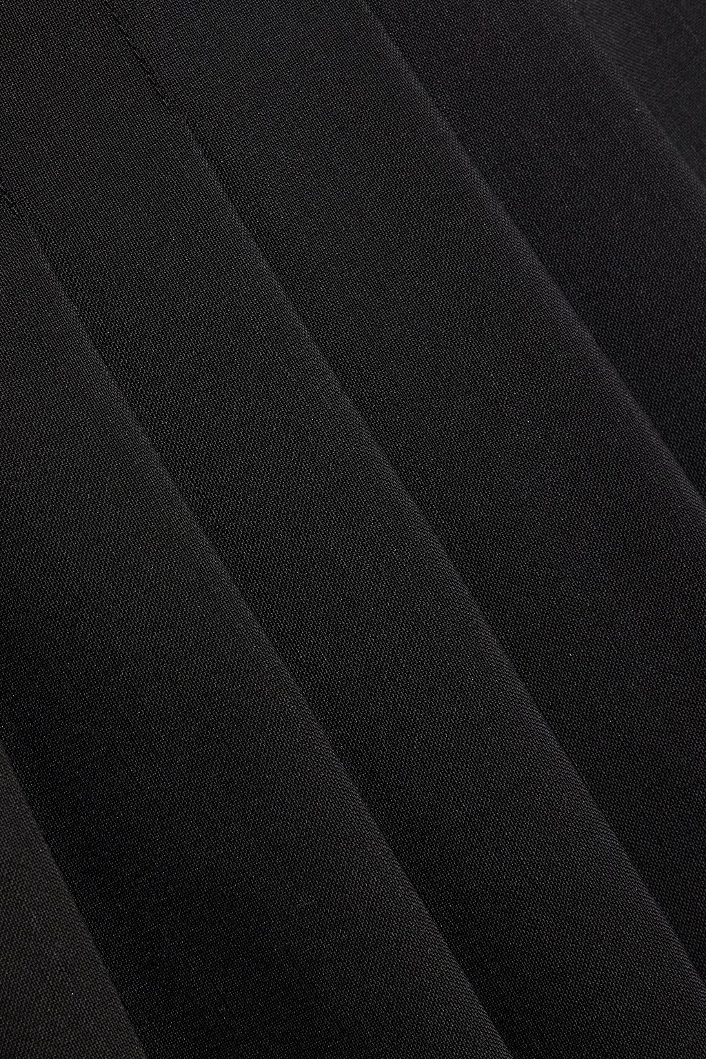 GIVENCHY Pleated wool and mohair-blend skirt