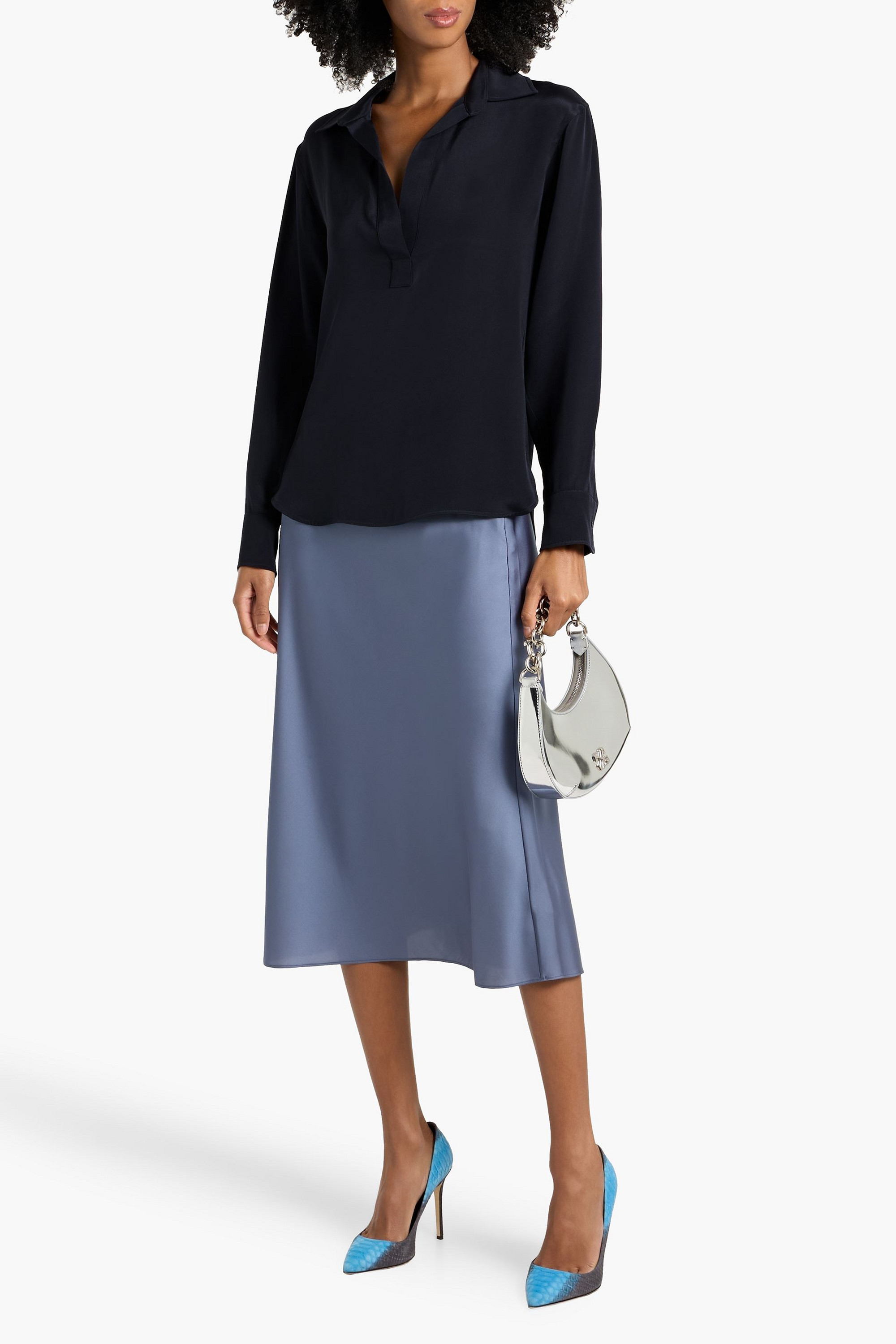 Max Mara Zanzero silk crepe de chine blouse