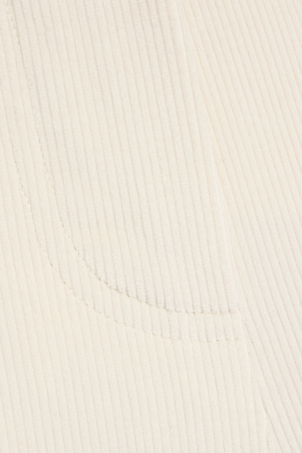 Max Mara Zenith Cotton-blend Corduroy Culottes In White