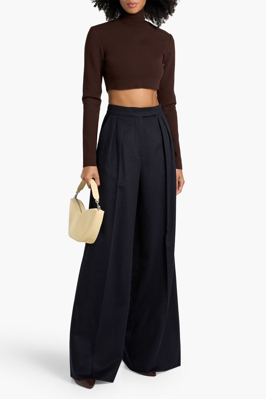 MAX MARA Fagus camel hair wide-leg pants