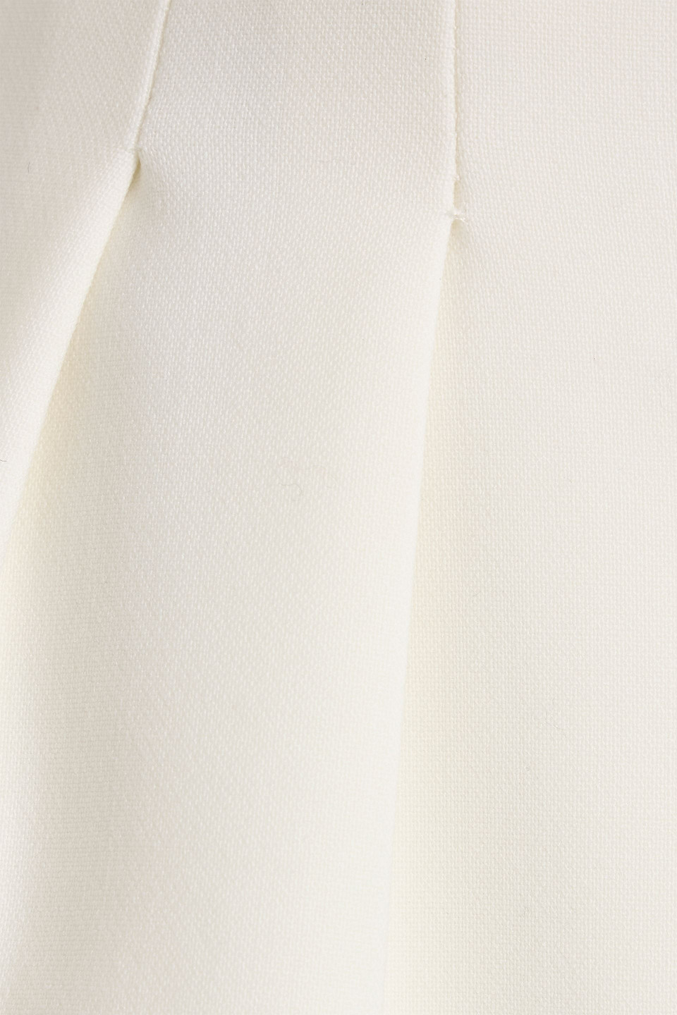 Max Mara Giugno Grain De Poudre Wool-blend Shorts In White