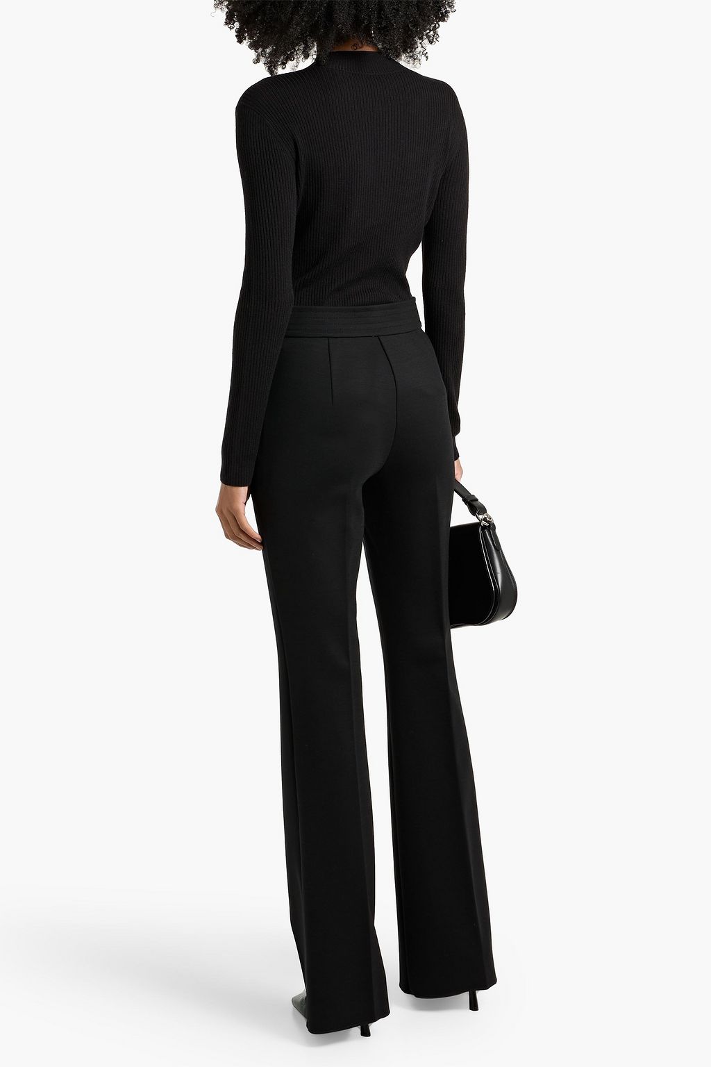 MAX MARA Yana wool-blend ponte bootcut pants