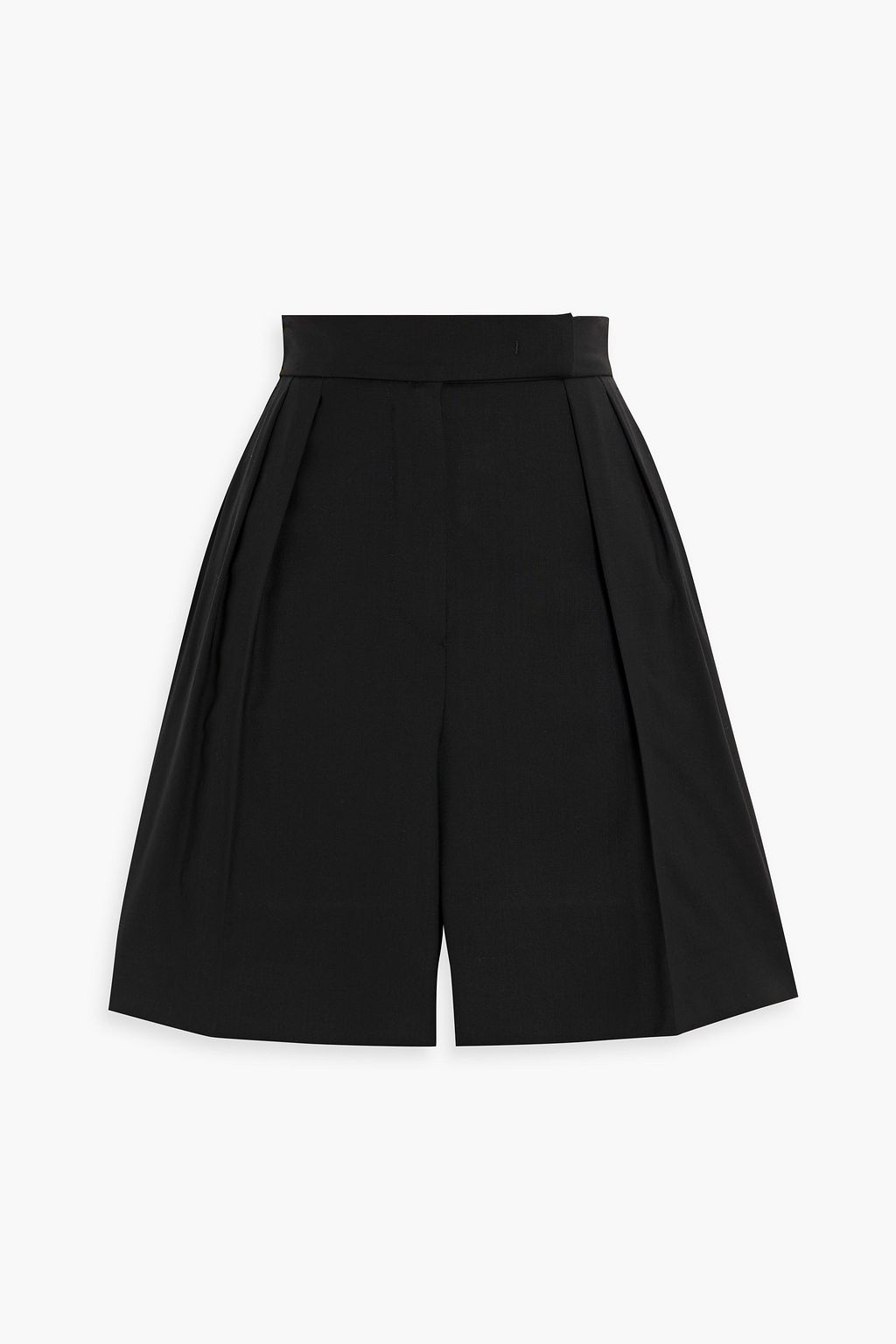 MAX MARA Zic pleated wool-blend shorts | THE OUTNET