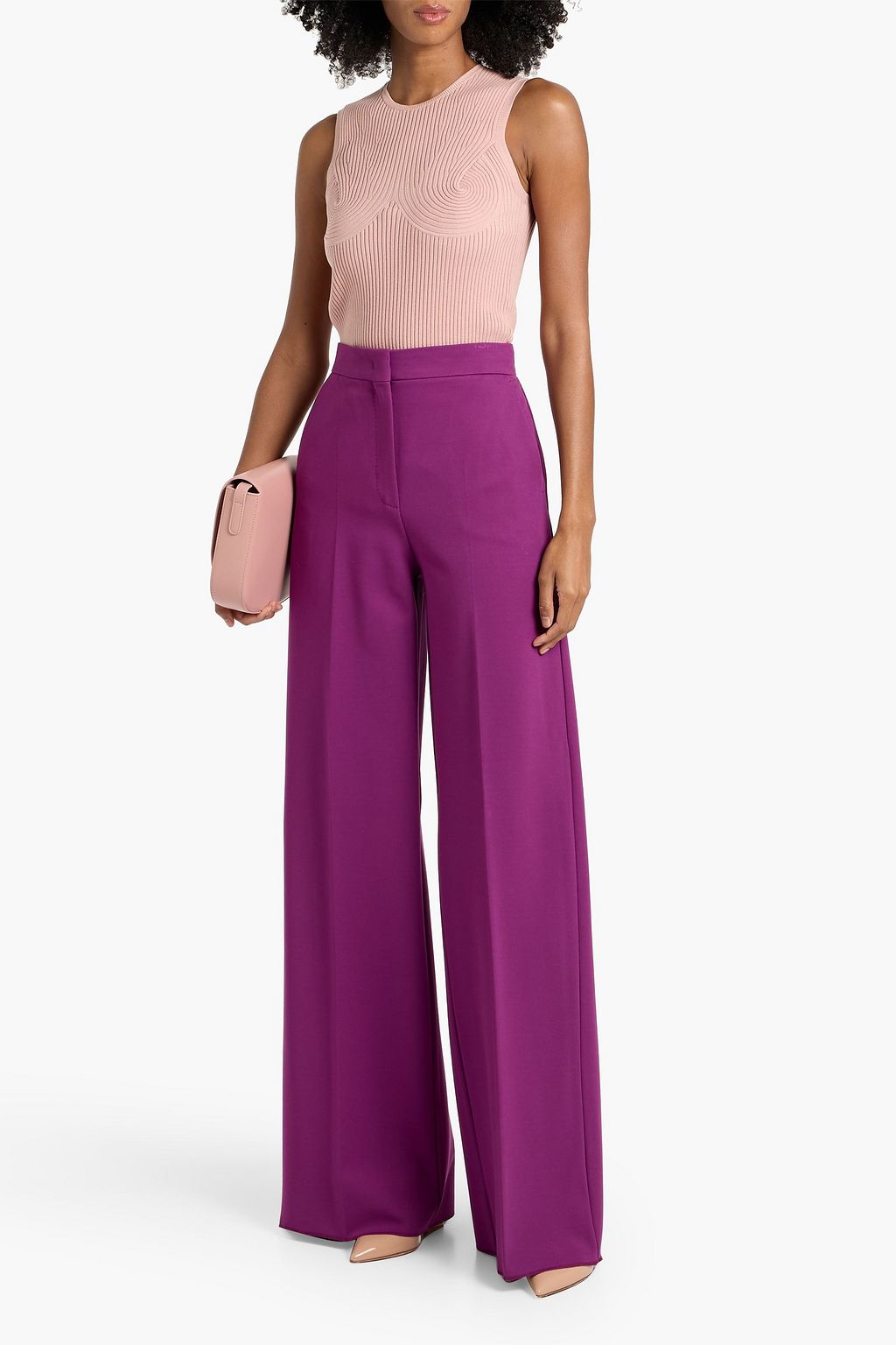 MAX MARA Turku jersey wide-leg pants