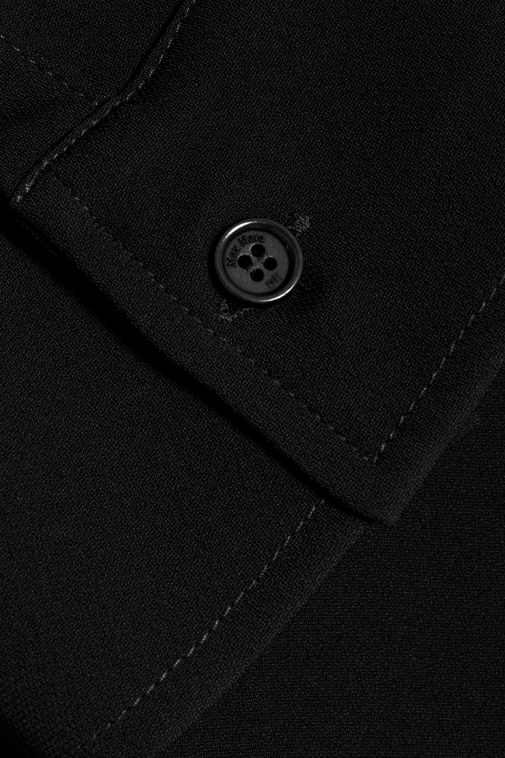 MAX MARA Ponte pleated crepe mini dress