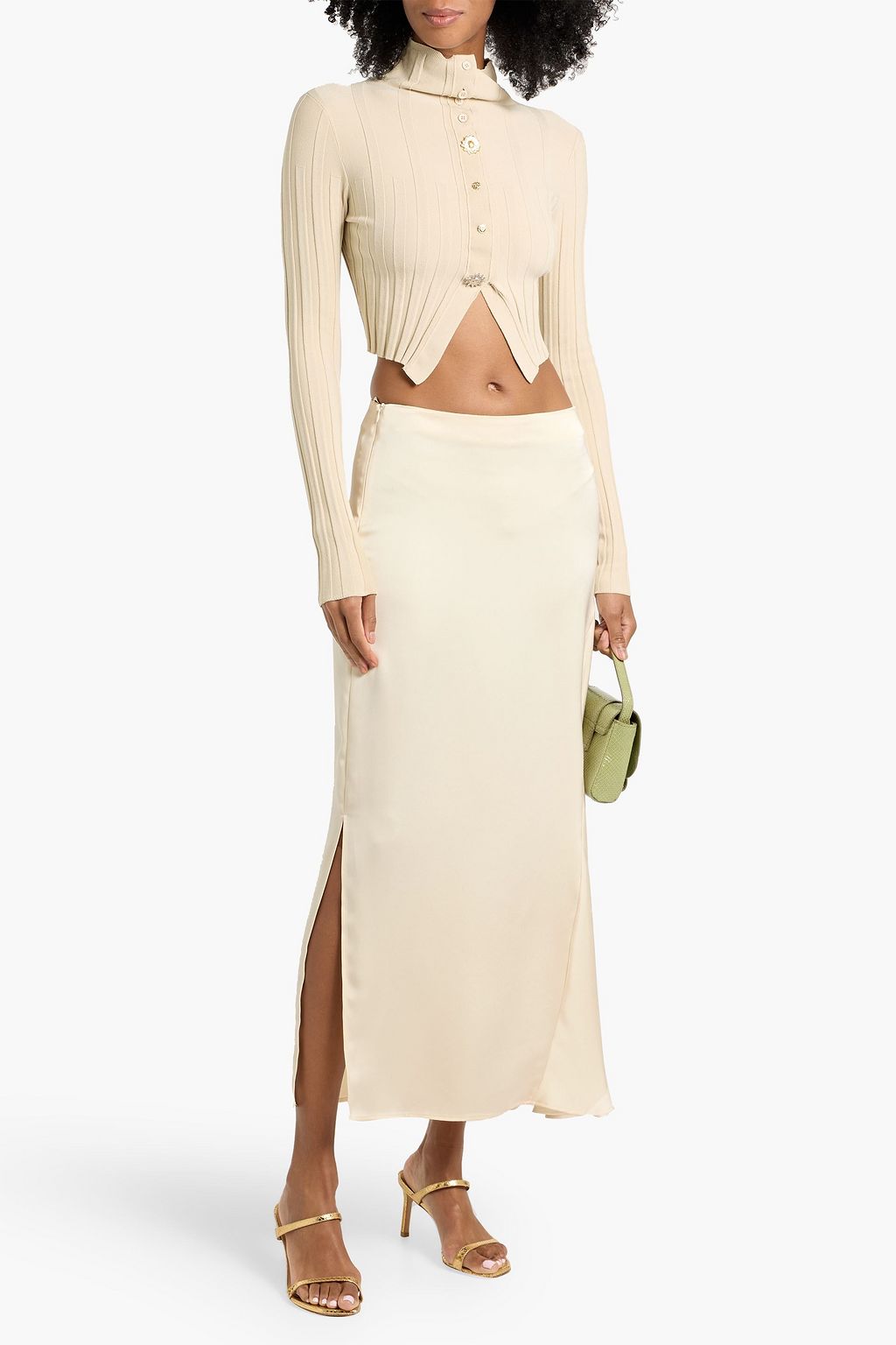 WEEKEND MAX MARA Aia satin midi skirt