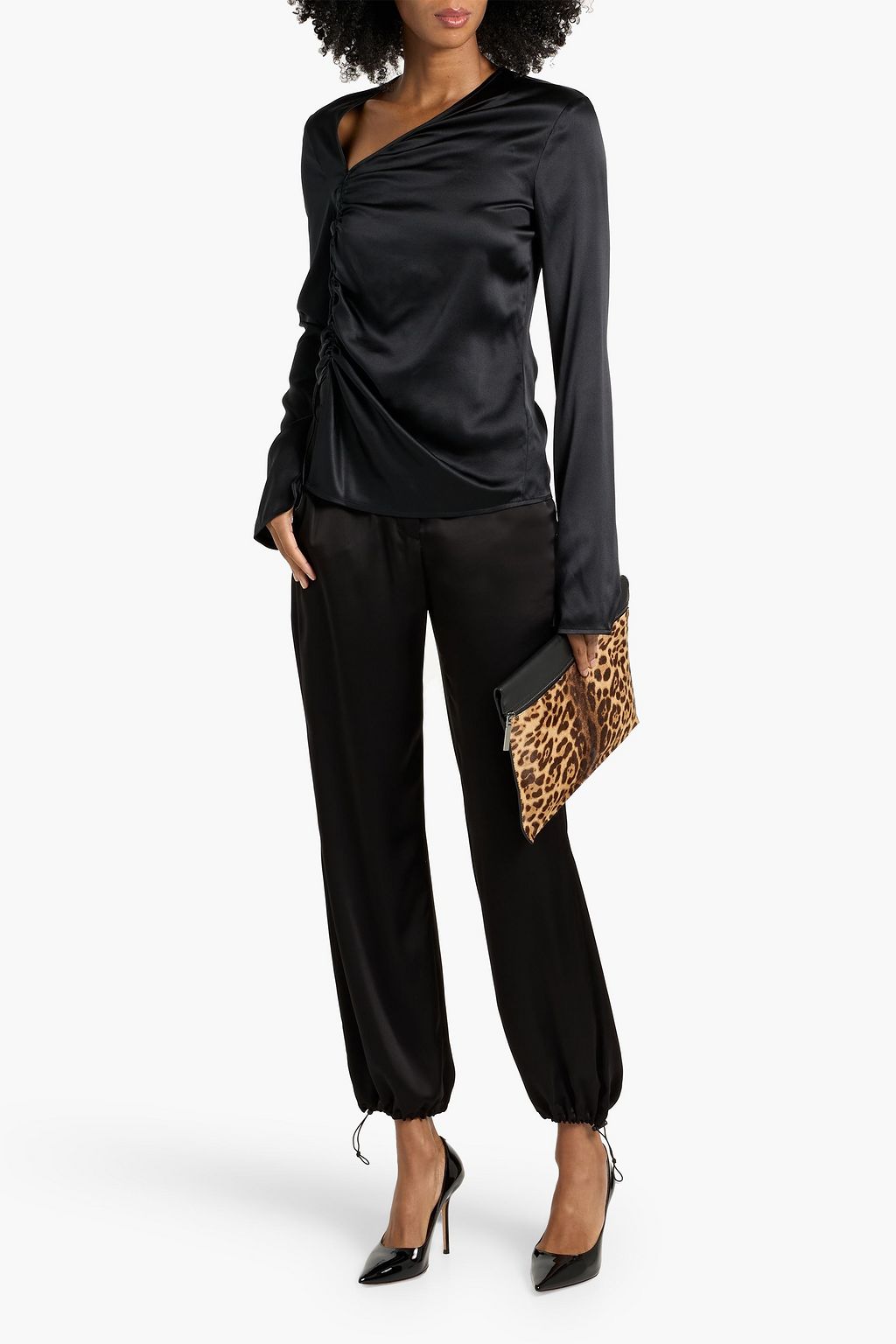 MAX MARA Tay satin tapered pants