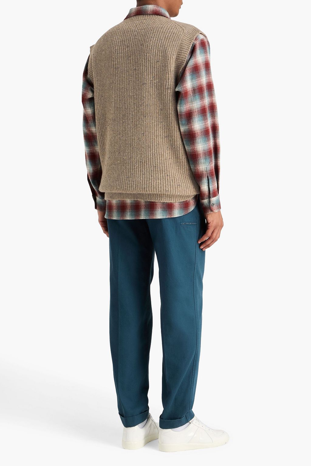 MAISON MARGIELA فيست من مزيج الصوف بتصميم مضلّع