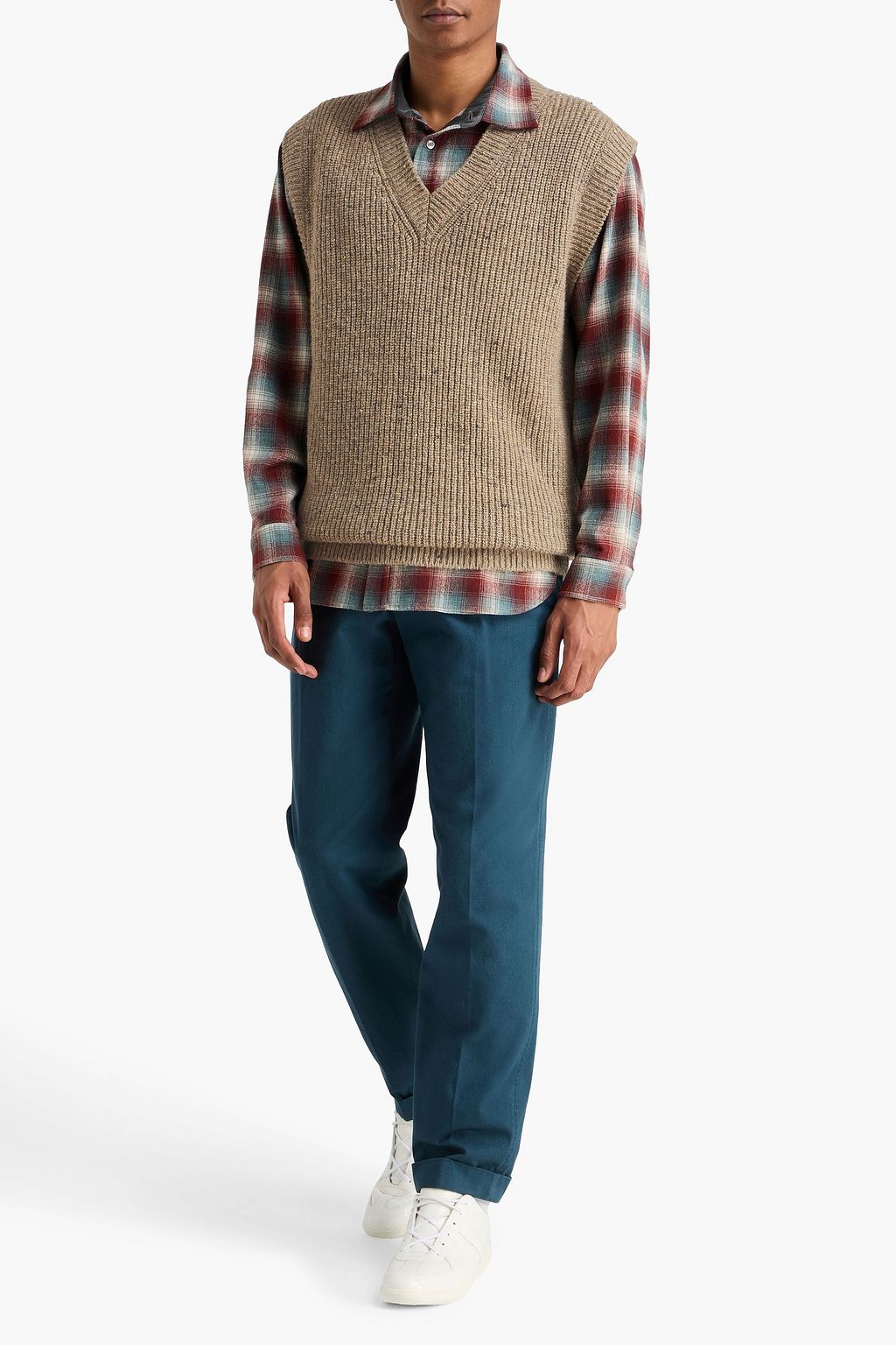 MAISON MARGIELA فيست من مزيج الصوف بتصميم مضلّع