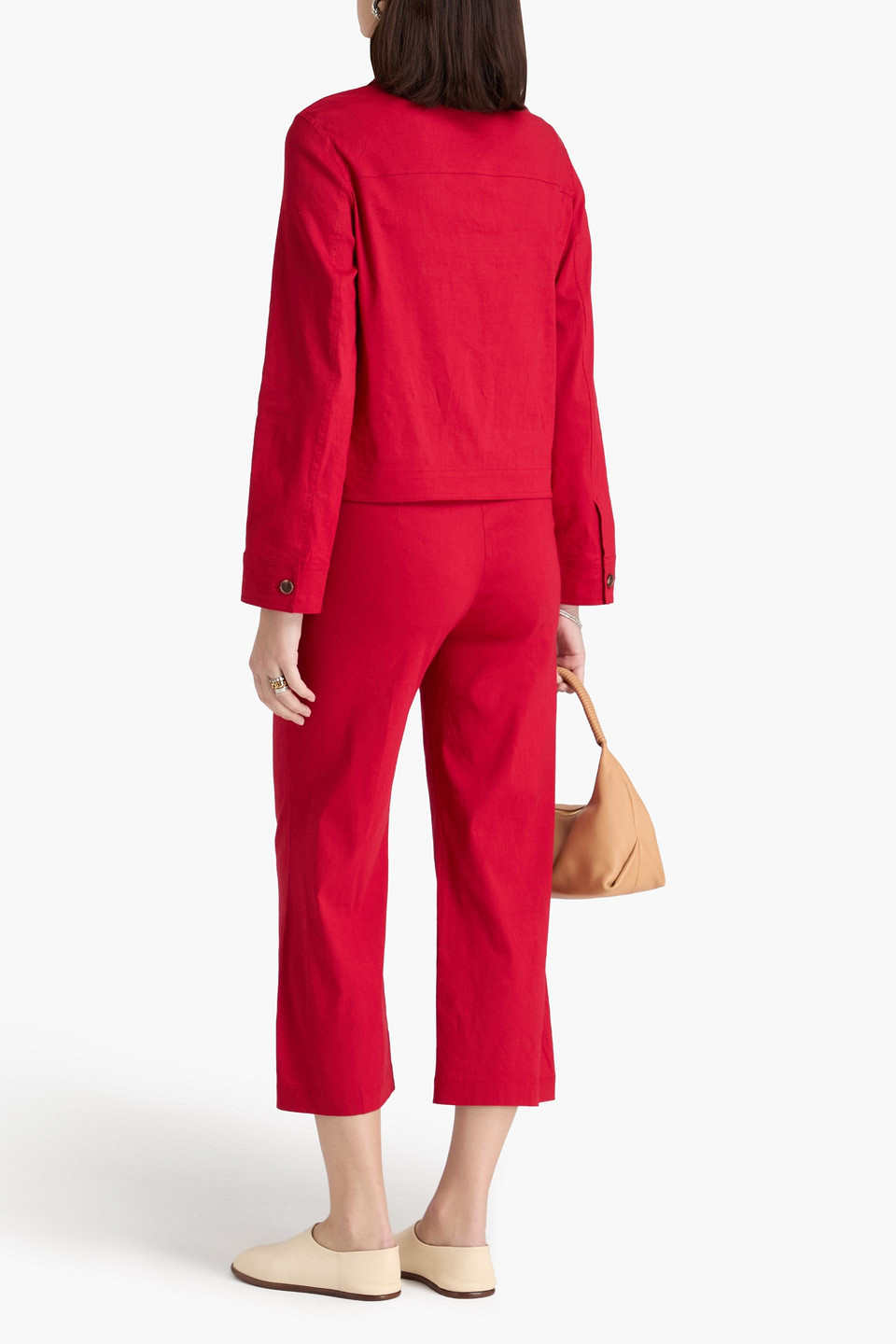  Theory - Linen-blend Jacket - Rot - Xs 