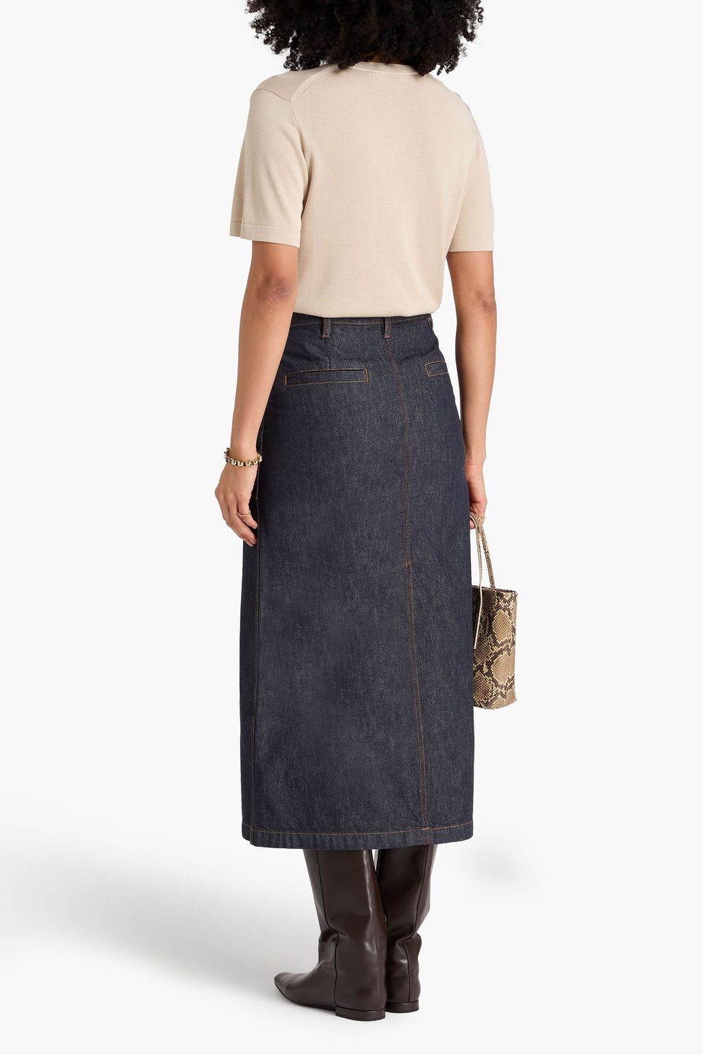 DANIM MIDDI SKIRT SET