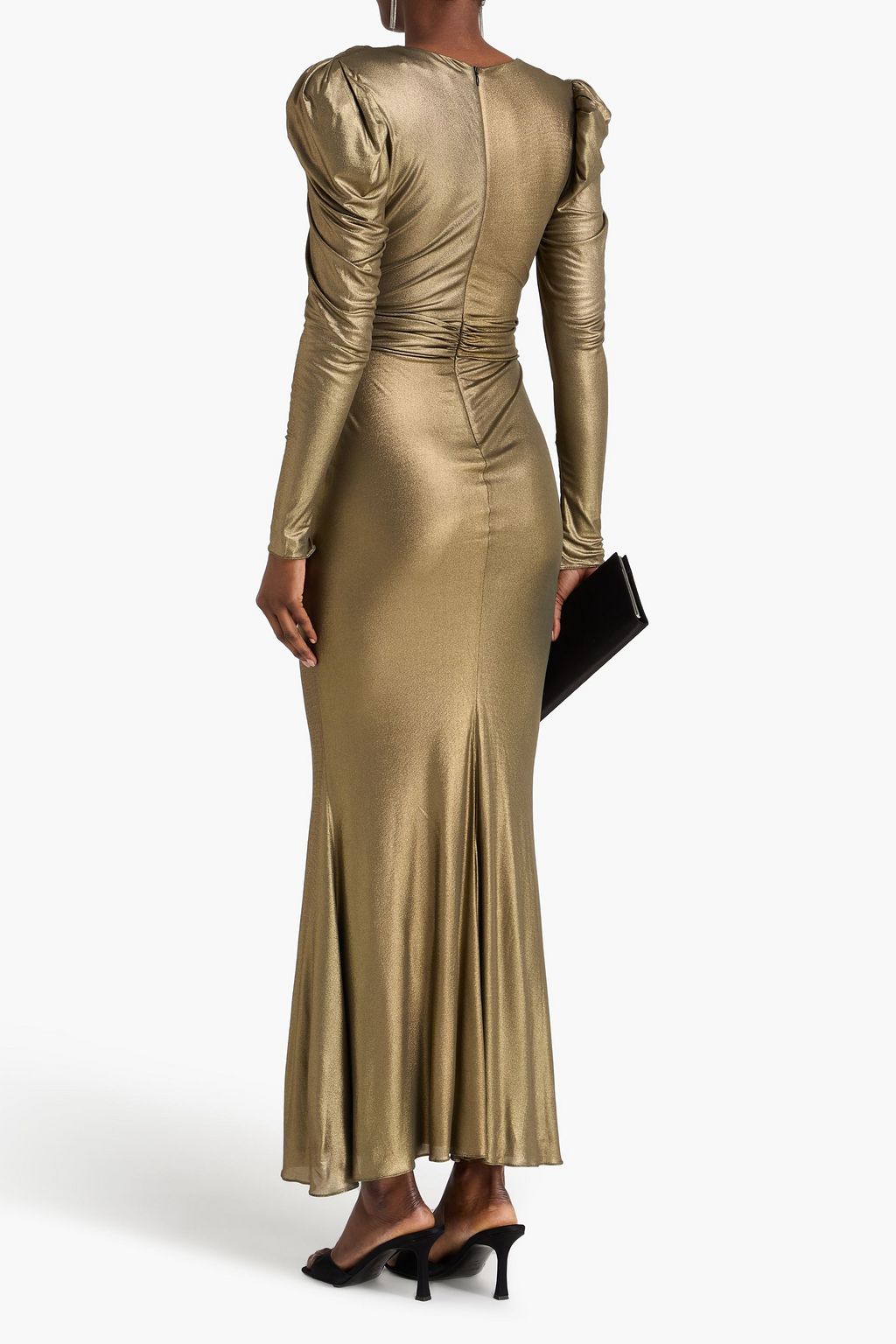 ALESSANDRA RICH حذاء بامب "راكويل" من الجلد اللامع مزين بربطة على شكل فراشة مقاس 85