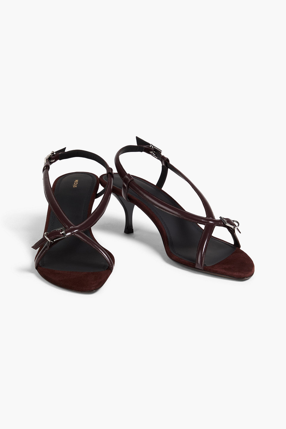  Neous - Arius Glossed-leather Slingback Sandals - Brown - Eu 39 