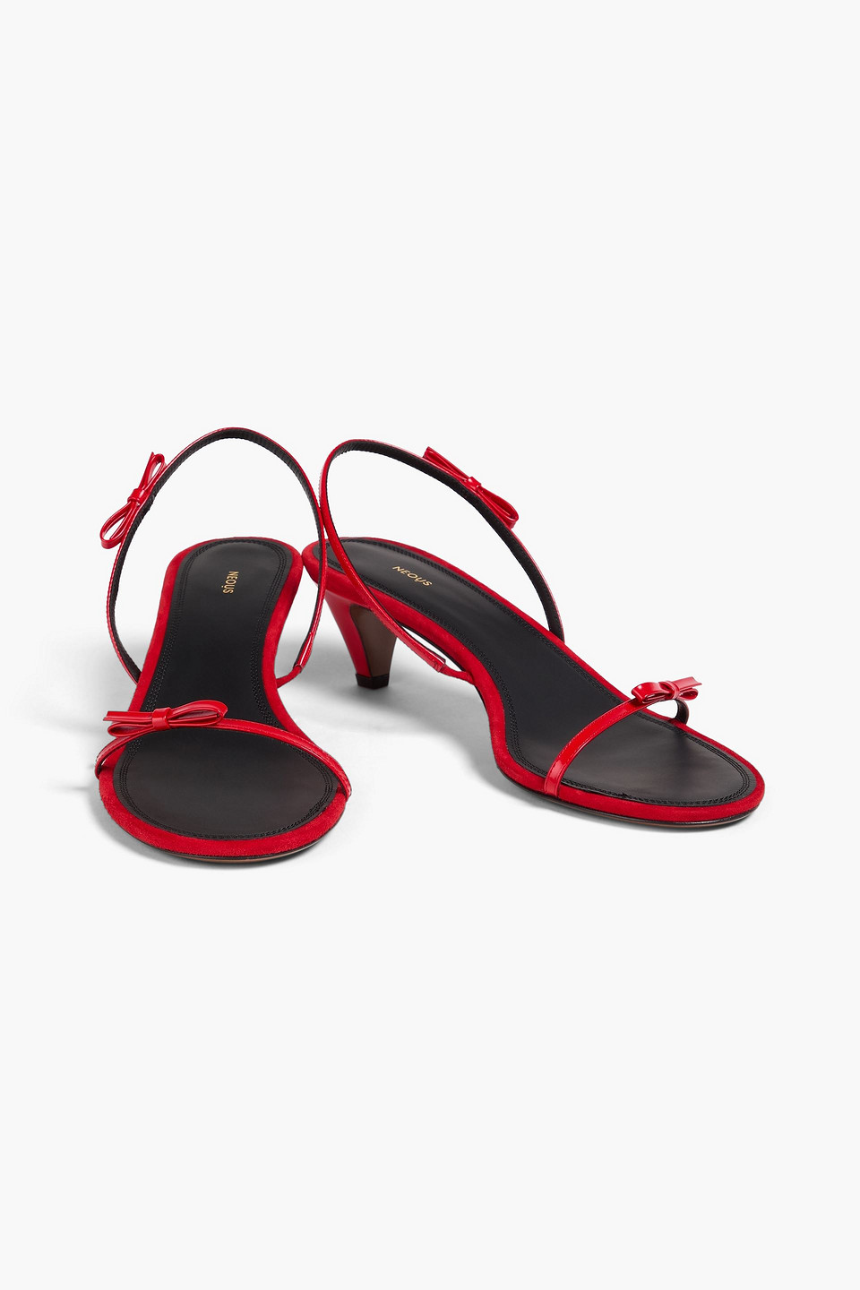  Neous - Diwo Glossed-leather Slingback Sandals - Red - Eu 37 