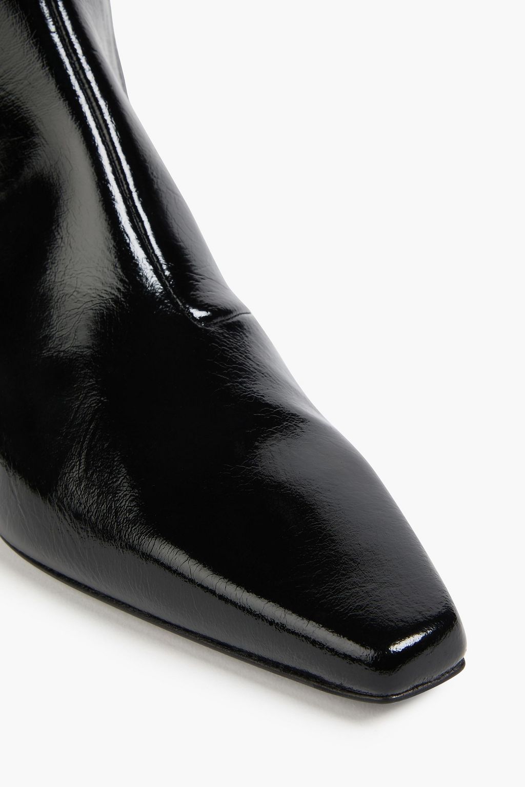 TOTEME Glossed-leather knee boots