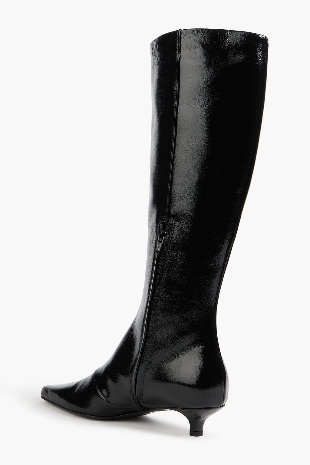 TOTEME Glossed-leather knee boots