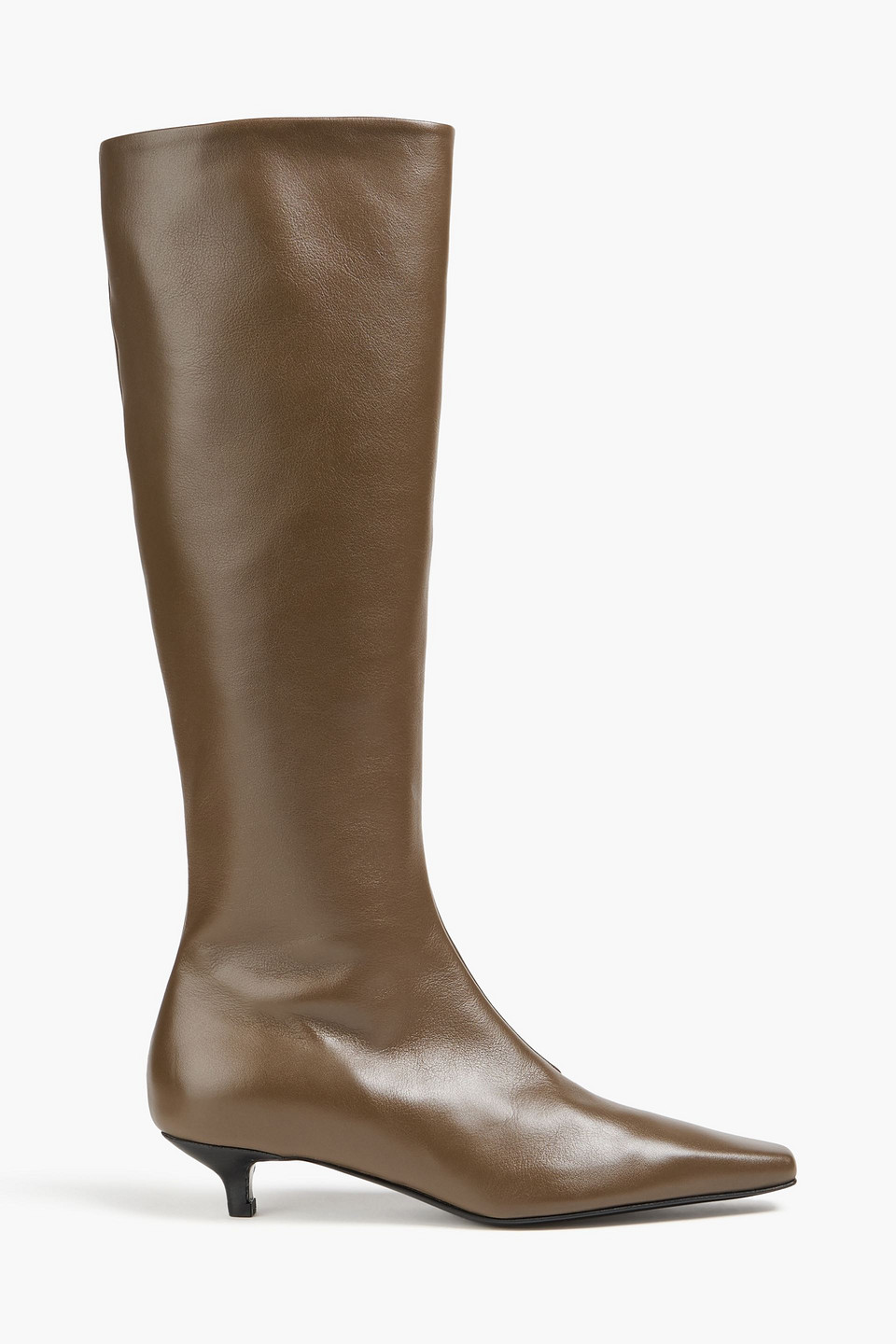 Totême Leather Knee Boots In Brown