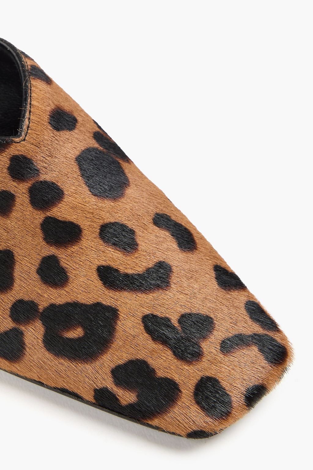 TOTEME Leopard-print calf hair slippers