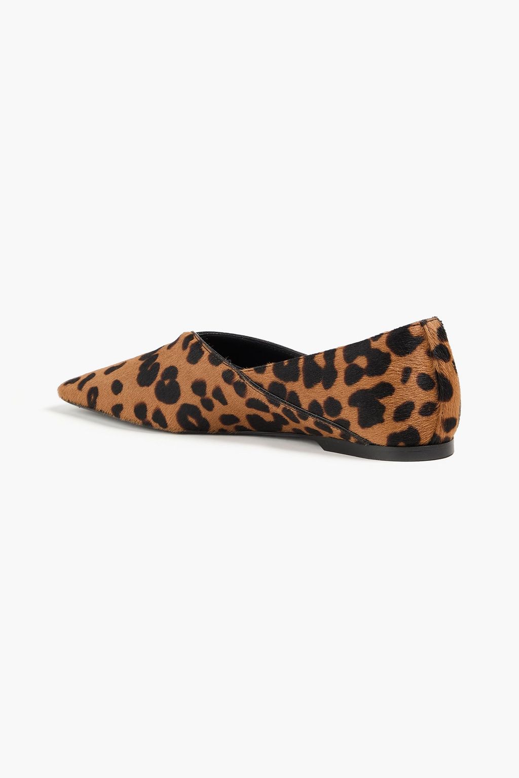 TOTEME Leopard-print calf hair slippers
