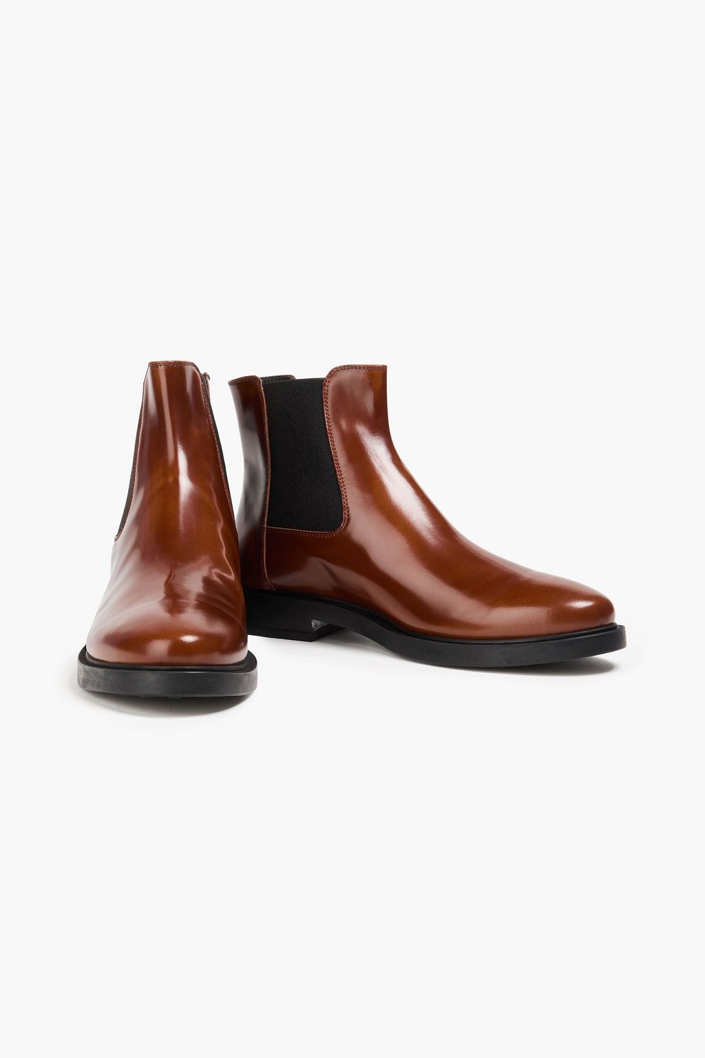 TOD'S Glossed-leather Chelsea boots