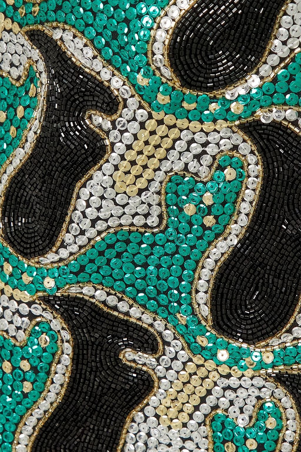 LA DOUBLEJ TGIF sequined crepe and brocade mini dress