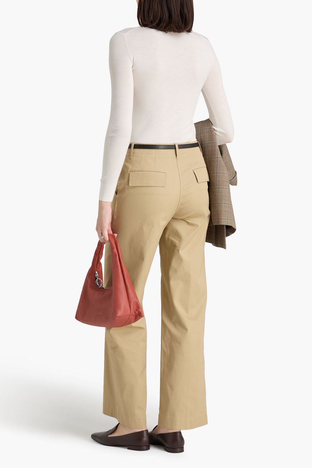 THEORY Wool-blend turtleneck sweater