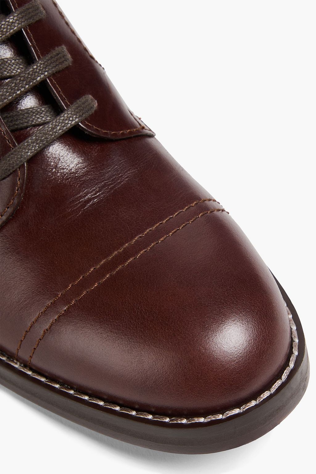 THEORY Lace-up leather ankle boots