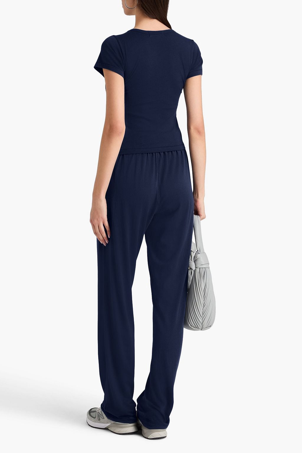 ÉTERNE تي شيرت من الجيرسي المصنوع من مزيج المودال والقطن