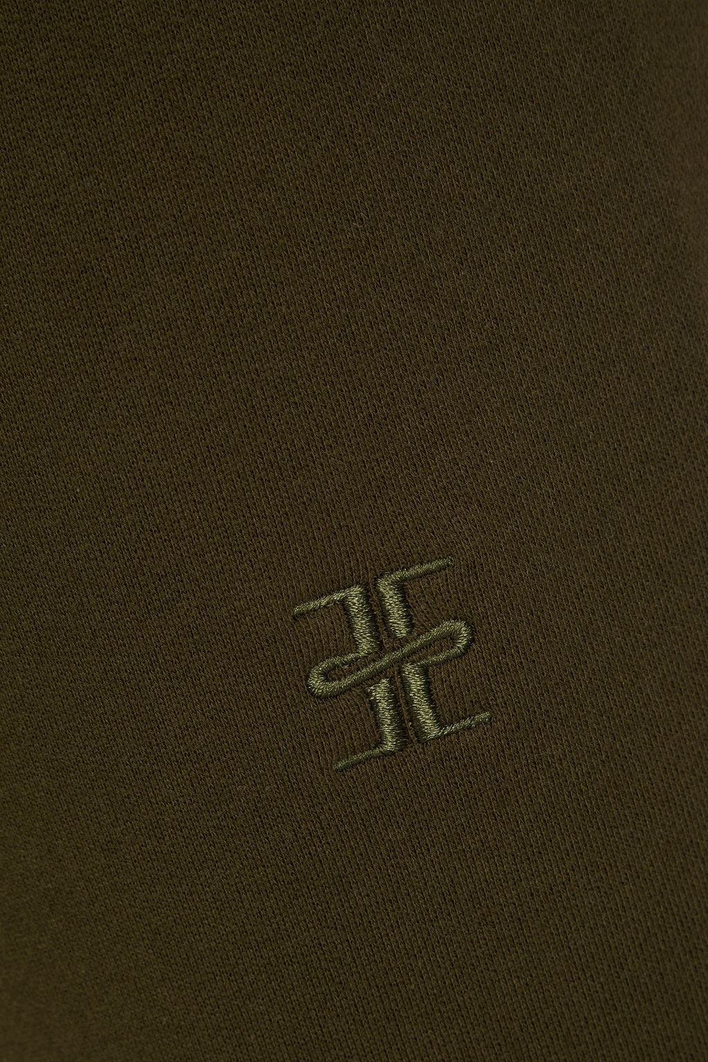 ÉTERNE Cotton and modal-blend French terry track pants